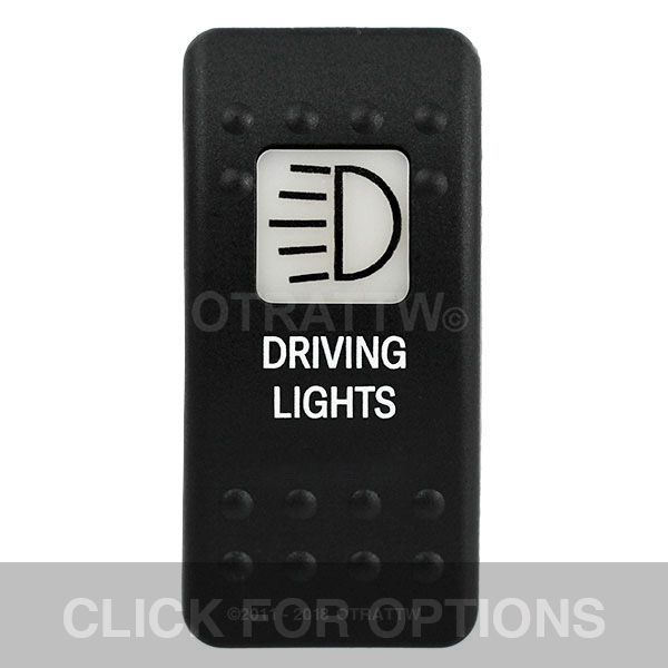 CONTURA II, DRIVING LIGHTS, WHITE SINGLE LENS, SINGLE UPPER DEPENDENT