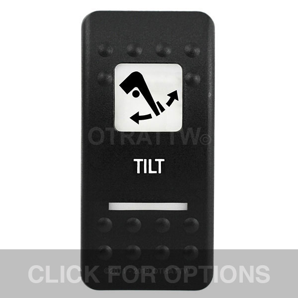 CONTURA II, TILT, WHITE LENS, DPDT ROCKER SWITCH CONTURA II, TILT, WHITE LENS, DPDT ROCKER SWITCH