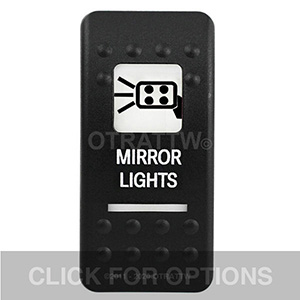 CONTURA II, MIRROR LIGHTS, WHITE LENS, ROCKER ONLY CONTURA II, MIRROR LIGHTS, WHITE LENS, ROCKER ONLY