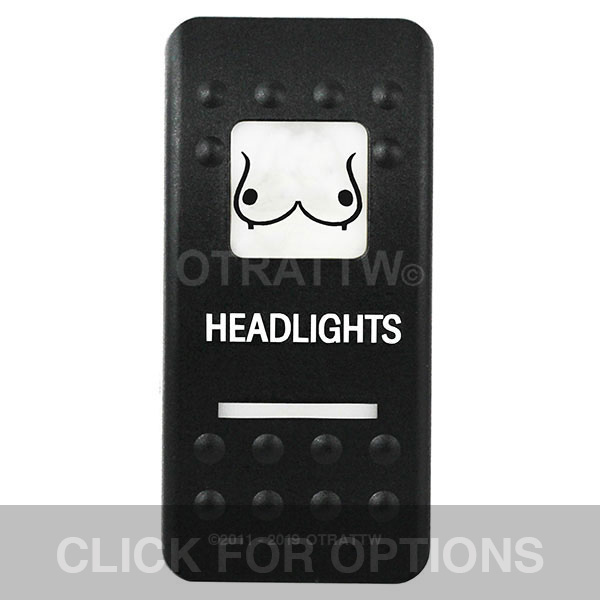 CONTURA II, HEADLIGHTS, WHITE LENS, ROCKER ONLY CONTURA II, HEADLIGHTS, WHITE LENS, ROCKER ONLY