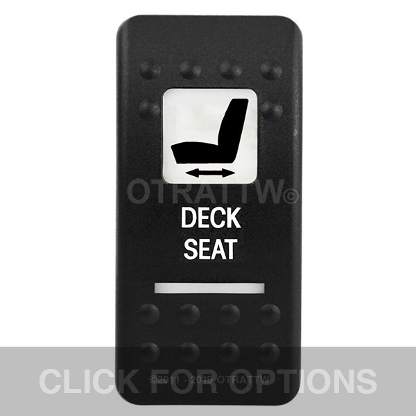 CONTURA II, DECK SEAT, WHITE LENS, ROCKER ONLY CONTURA II, DECK SEAT, WHITE LENS, ROCKER ONLY