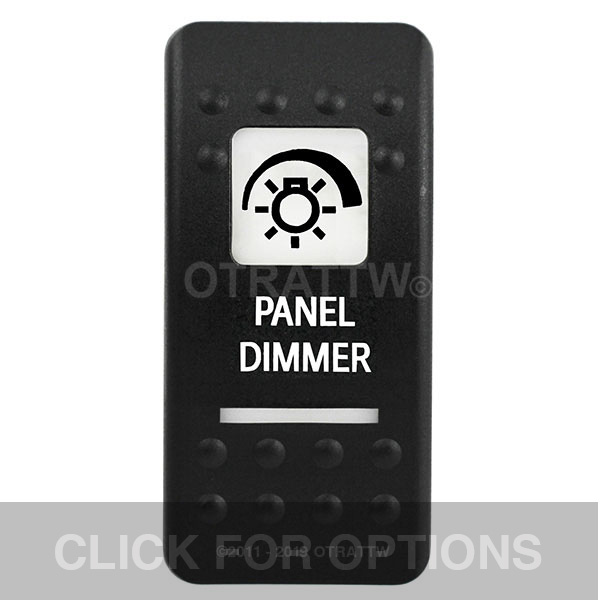 CONTURA II, PANEL DIMMER, WHITE LENS, ROCKER ONLY CONTURA II, PANEL DIMMER, WHITE LENS, ROCKER ONLY