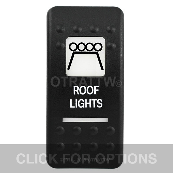 CONTURA II, ROOF LIGHTS, WHITE LENS, ROCKER ONLY CONTURA II, ROOF LIGHTS, WHITE LENS, ROCKER ONLY