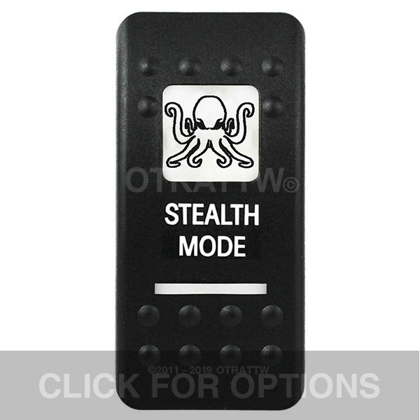 CONTURA II, STEALTH MODE, WHITE LENS, ROCKER ONLY