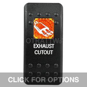 CONTURA II, EXHAUST CUTOUT, AMBER SINGLE LENS, SINGLE UPPER DEPENDENT CONTURA II, EXHAUST CUTOUT, AMBER SINGLE LENS, SINGLE UPPER DEPENDENT