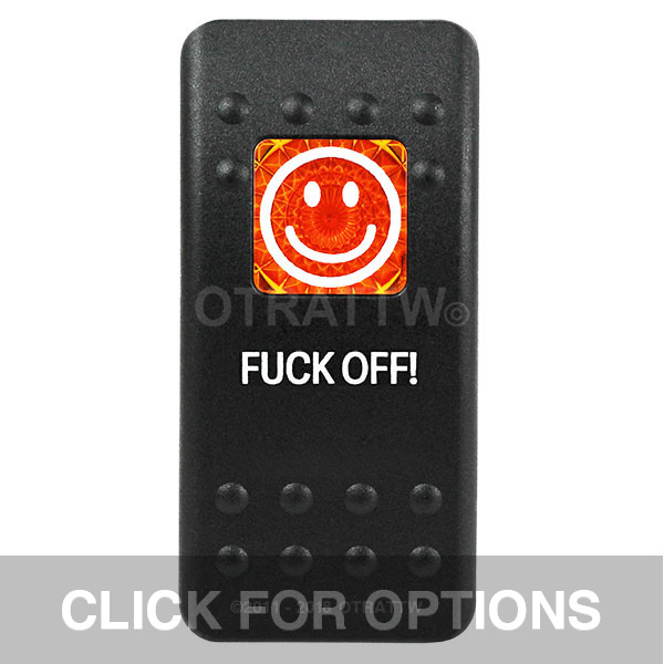 CONTURA II, FUCK OFF!, AMBER SINGLE LENS, SINGLE UPPER DEPENDENT