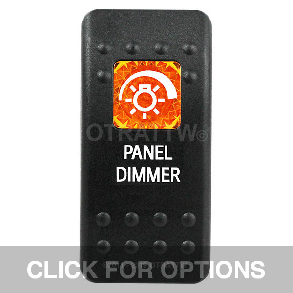 CONTURA II, PANEL DIMMER, AMBER SINGLE LENS, SINGLE UPPER DEPENDENT CONTURA II, PANEL DIMMER, AMBER SINGLE LENS, SINGLE UPPER DEPENDENT