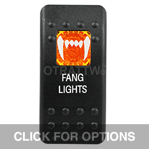 CONTURA II, FANG LIGHTS, AMBER SINGLE LENS, SINGLE UPPER DEPENDENT