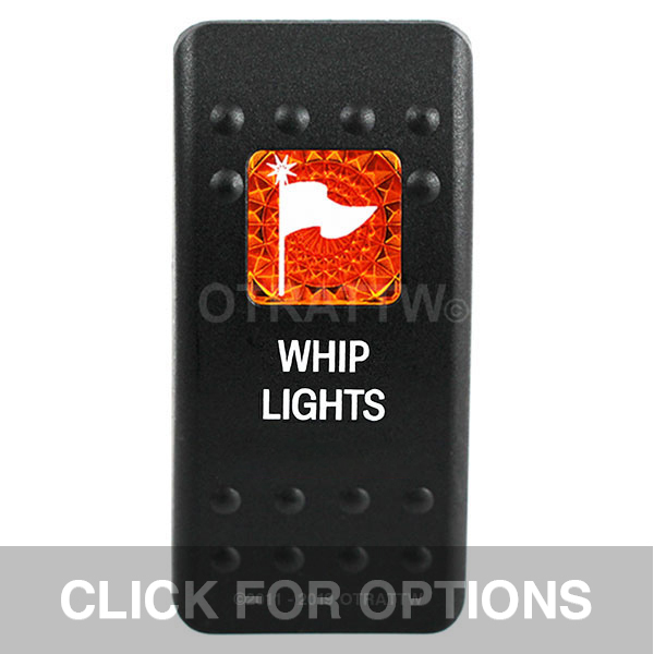 CONTURA II, WHIP LIGHTS, AMBER SINGLE LENS, SINGLE UPPER DEPENDENT