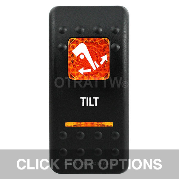 CONTURA II, TILT, AMBER LENS, DPDT ROCKER SWITCH