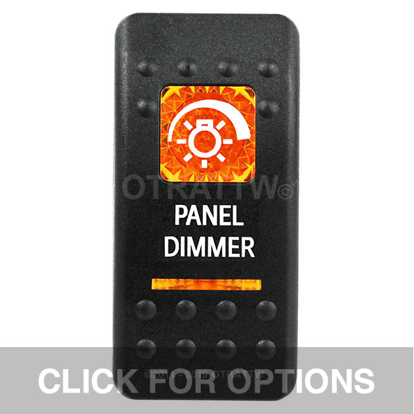 CONTURA II, PANEL DIMMER, AMBER LENS, LOWER INDEPENDENT
