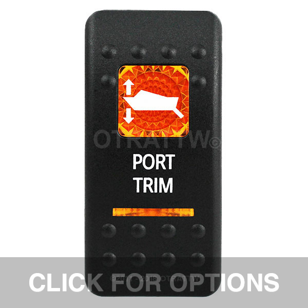 CONTURA II, PORT TRIM, AMBER LENS, DPDT ROCKER SWITCH
