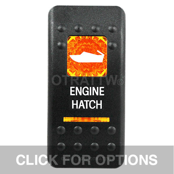 CONTURA II, ENGINE HATCH, AMBER LENS, DPDT ROCKER SWITCH CONTURA II, ENGINE HATCH, AMBER LENS, DPDT ROCKER SWITCH