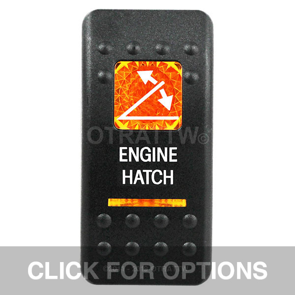 CONTURA II, ENGINE HATCH, AMBER LENS, DPDT ROCKER SWITCH CONTURA II, ENGINE HATCH, AMBER LENS, DPDT ROCKER SWITCH