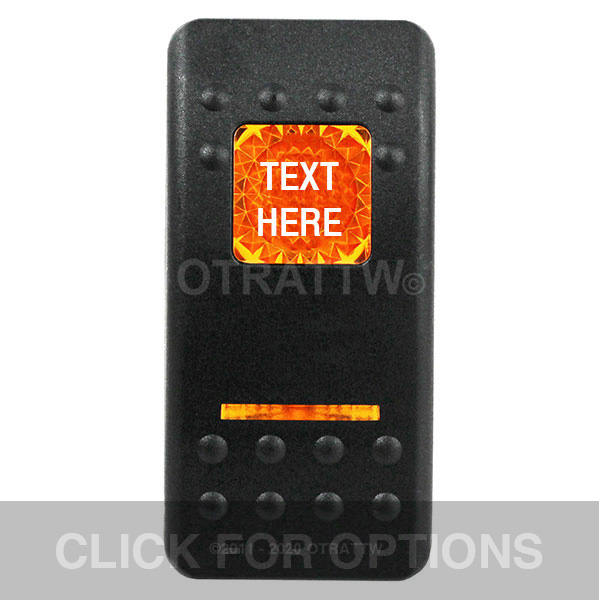 CONTURA II, TEXT ONLY, AMBER LENS, ROCKER ONLY CONTURA II, TEXT ONLY, AMBER LENS, ROCKER ONLY
