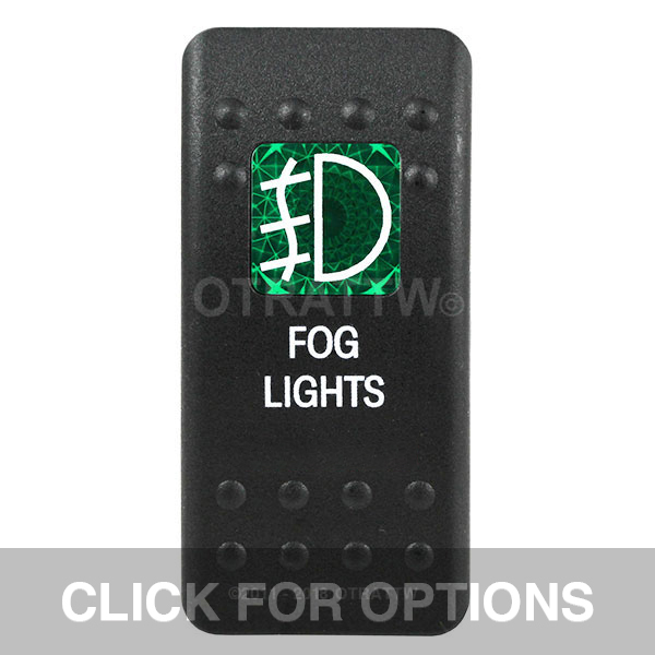 CONTURA II, FOG LIGHTS, GREEN SINGLE LENS, SINGLE UPPER DEPENDENT