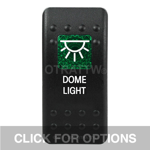 CONTURA II, DOME LIGHT, GREEN SINGLE LENS, SINGLE UPPER DEPENDENT