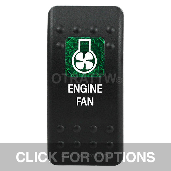 CONTURA II, ENGINE FAN, GREEN SINGLE LENS, SINGLE UPPER DEPENDENT