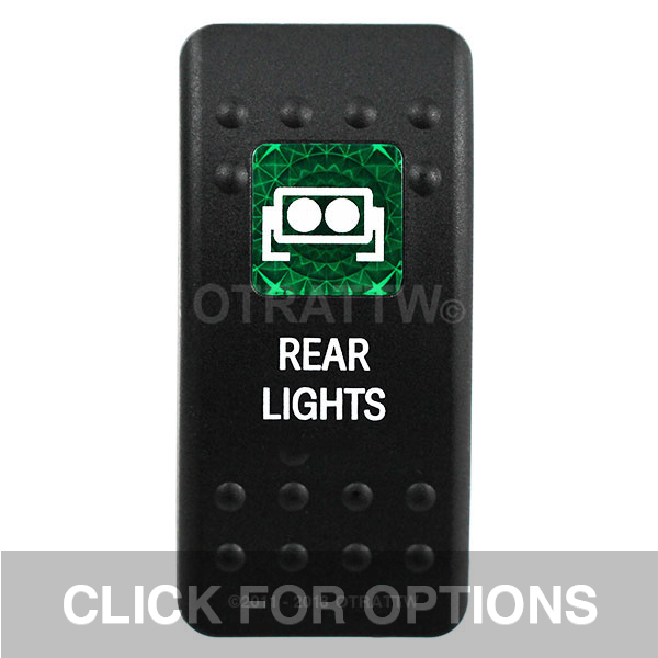 CONTURA II, REAR LIGHTS, GREEN SINGLE LENS, SINGLE UPPER DEPENDENT