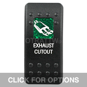 CONTURA II, EXHAUST CUTOUT, GREEN SINGLE LENS, SINGLE UPPER DEPENDENT CONTURA II, EXHAUST CUTOUT, GREEN SINGLE LENS, SINGLE UPPER DEPENDENT