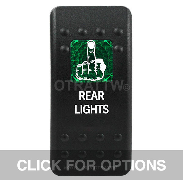 CONTURA II, REAR LIGHTS, GREEN SINGLE LENS, SINGLE UPPER DEPENDENT