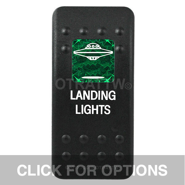CONTURA II, LANDING LIGHTS, GREEN SINGLE LENS, SINGLE UPPER DEPENDENT