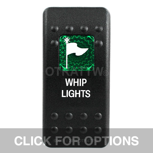 CONTURA II, WHIP LIGHTS, GREEN SINGLE LENS, SINGLE UPPER DEPENDENT