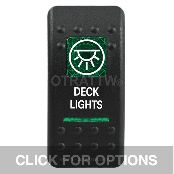 CONTURA II, DECK LIGHTS, GREEN LENS, LOWER INDEPENDENT