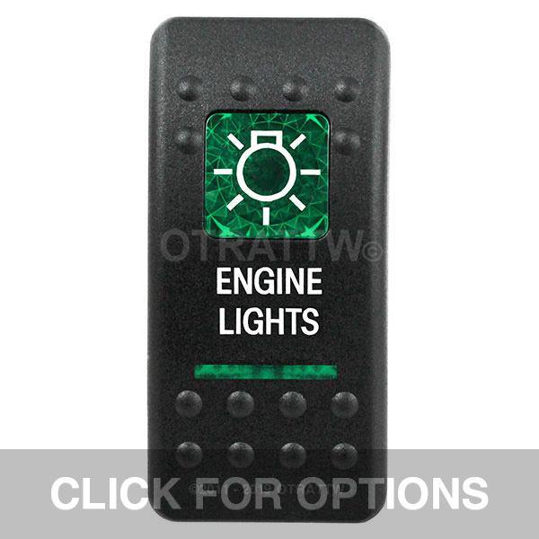 CONTURA II, ENGINE LIGHTS, GREEN LENS, UPPER INDEPENDENT