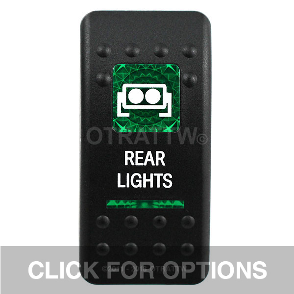 CONTURA II, REAR LIGHTS, GREEN LENS, LOWER INDEPENDENT