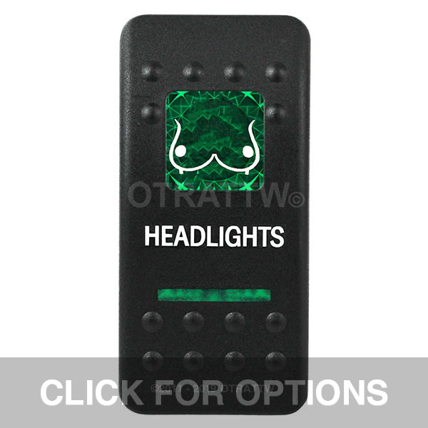 CONTURA II, HEADLIGHTS, GREEN LENS, UPPER INDEPENDENT