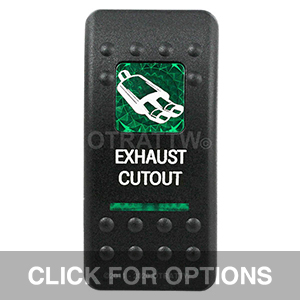 CONTURA II, EXHAUST CUTOUT, GREEN LENS, UPPER INDEPENDENT CONTURA II, EXHAUST CUTOUT, GREEN LENS, UPPER INDEPENDENT