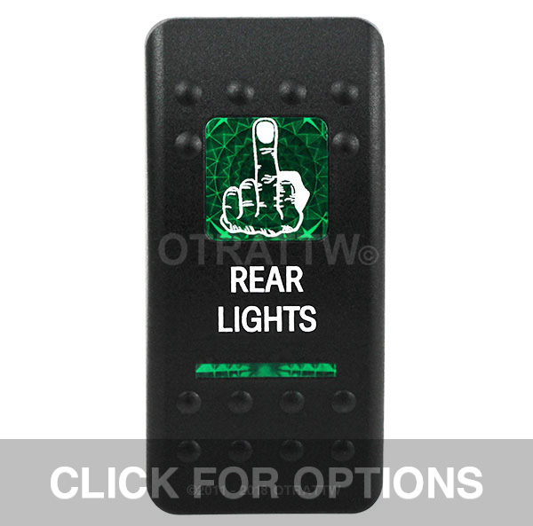 CONTURA II, REAR LIGHTS, GREEN LENS, LOWER INDEPENDENT