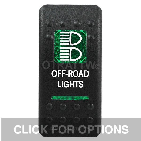 CONTURA II, OFF-ROAD LIGHTS, GREEN LENS, LOWER INDEPENDENT