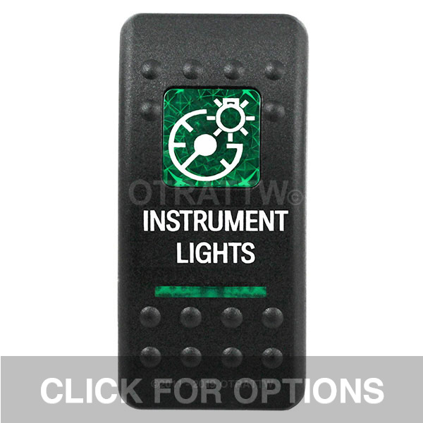 CONTURA II, INSTRUMENT LIGHTS, GREEN LENS, UPPER INDEPENDENT