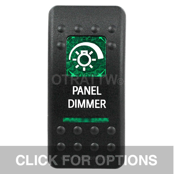 CONTURA II, PANEL DIMMER, GREEN LENS, UPPER INDEPENDENT