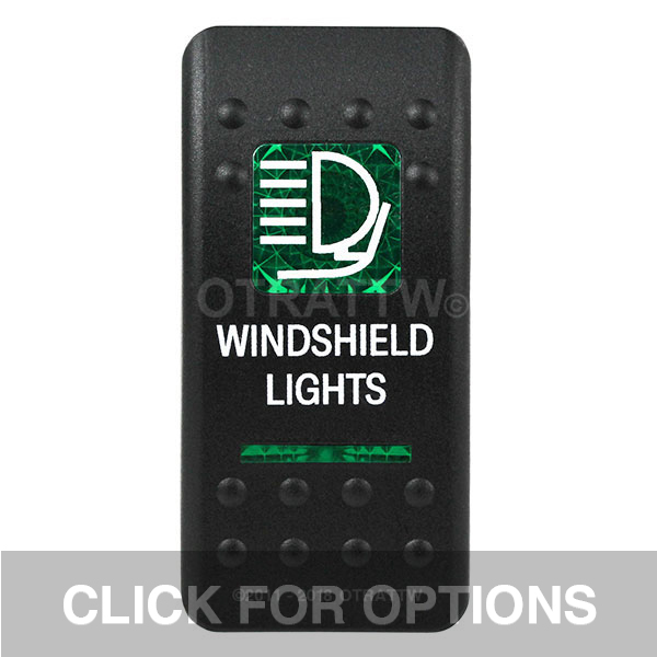 CONTURA II, WINDSHIELD LIGHTS, GREEN LENS, LOWER INDEPENDENT
