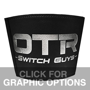OTR Switch Guys Cup Sleeve, Black w/Silver