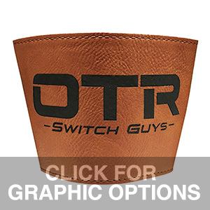 OTR Switch Guys Cup Sleeve, Saddle Brown