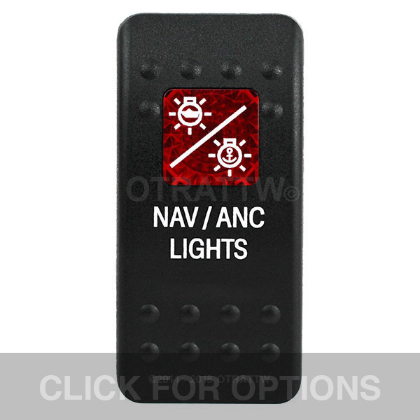 CONTURA II, NAV/ANC LIGHTS, RED SINGLE LENS, SINGLE UPPER DEPENDENT
