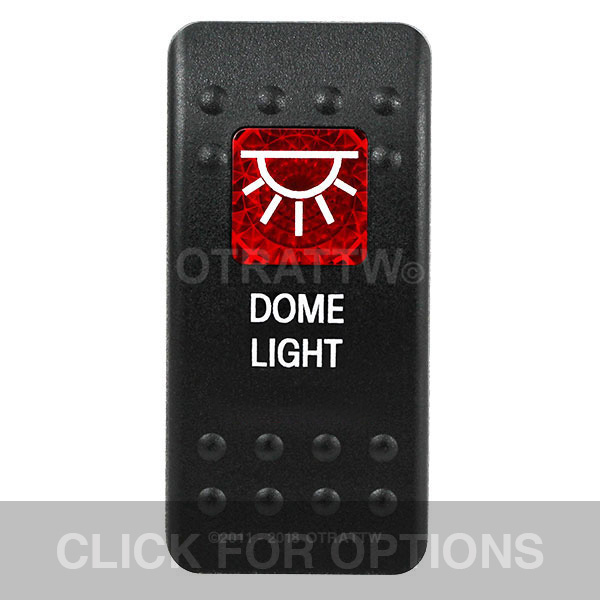 CONTURA II, DOME LIGHT, RED SINGLE LENS, SINGLE UPPER DEPENDENT