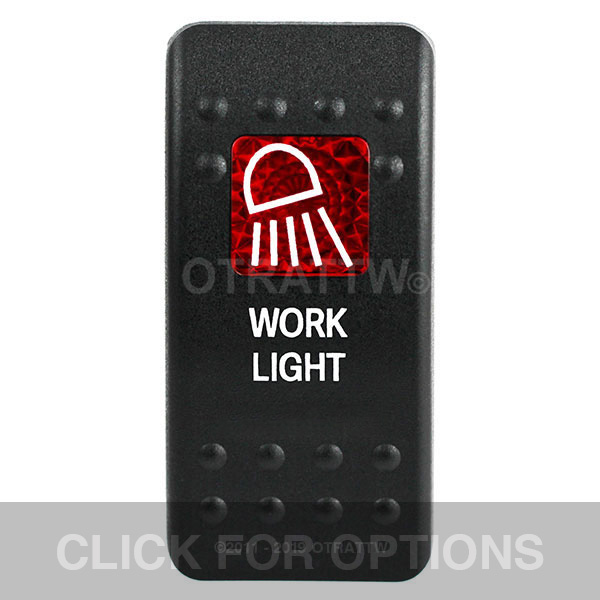 CONTURA II, WORK LIGHT, RED SINGLE LENS, SINGLE UPPER DEPENDENT