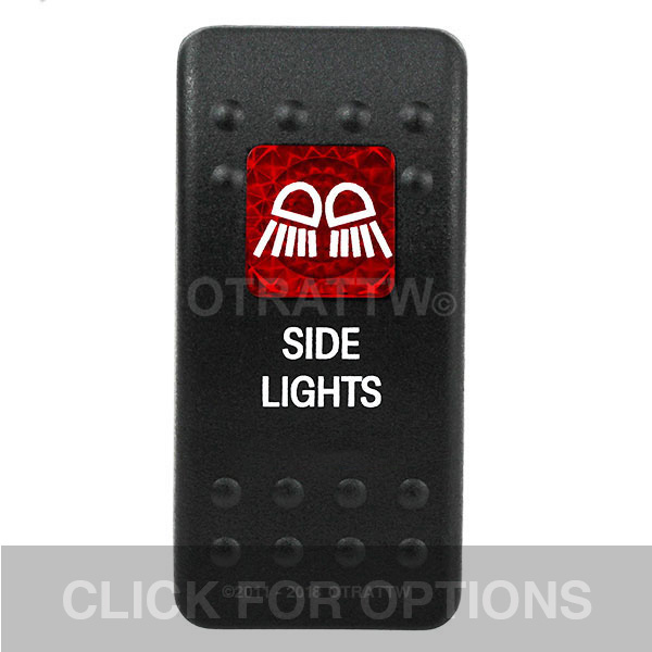 CONTURA II, SIDE LIGHTS, RED SINGLE LENS, SINGLE UPPER DEPENDENT