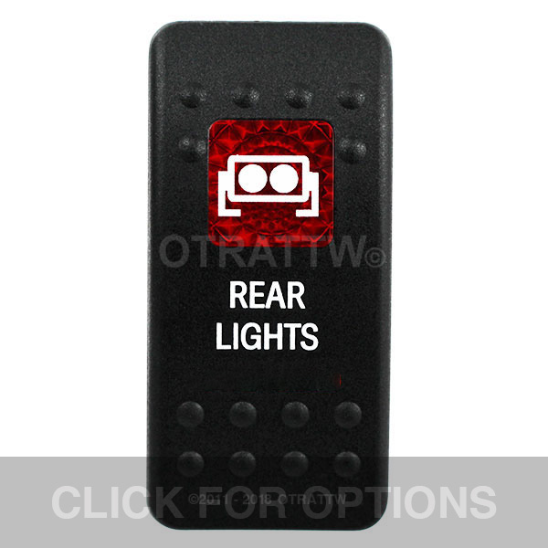 CONTURA II, REAR LIGHTS, RED SINGLE LENS, SINGLE UPPER DEPENDENT
