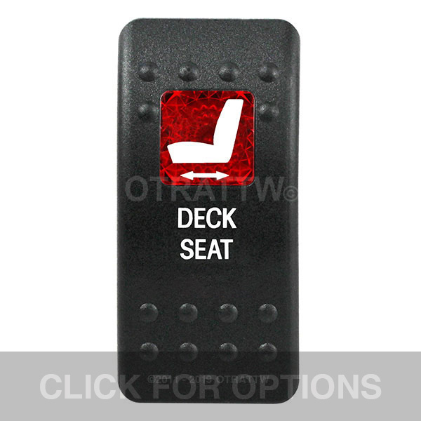 CONTURA II, DECK SEAT, RED SINGLE LENS, SINGLE UPPER DEPENDENT CONTURA II, DECK SEAT, RED SINGLE LENS, SINGLE UPPER DEPENDENT