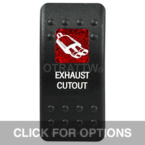 CONTURA II, EXHAUST CUTOUT, RED SINGLE LENS, SINGLE UPPER DEPENDENT