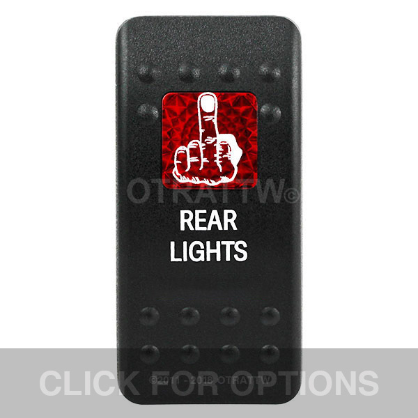 CONTURA II, REAR LIGHTS, RED SINGLE LENS, SINGLE UPPER DEPENDENT