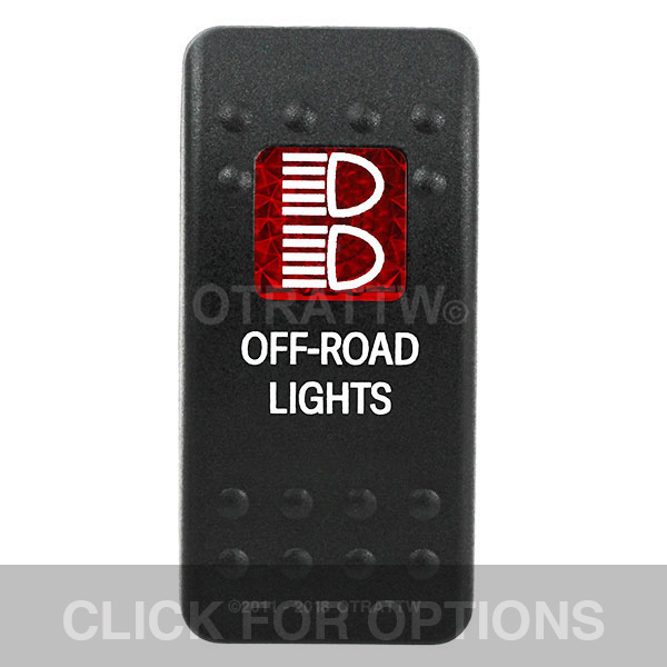 CONTURA II, OFF-ROAD LIGHTS, RED SINGLE LENS, SINGLE UPPER DEPENDENT