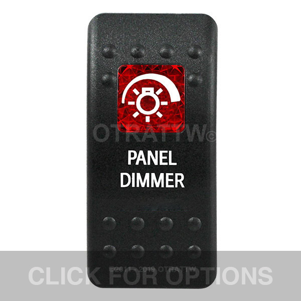 CONTURA II, PANEL DIMMER, RED SINGLE LENS, SINGLE UPPER DEPENDENT CONTURA II, PANEL DIMMER, RED SINGLE LENS, SINGLE UPPER DEPENDENT