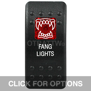 CONTURA II, FANG LIGHTS, RED SINGLE LENS, SINGLE UPPER DEPENDENT